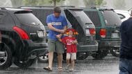 Soaking rains that spawned numerous flood warnings pushed some streams and creeks over their banks throughout the Northeast, yet the first named storm of the Atlantic hurricane season sped up the Eastern Seaboard without causing major damage.